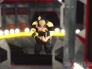Horny blonde fucked hard by sci-fi anubis in the dominator pyramid