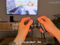 Kyleiellish interrupts my video game and plays with her big milf ass on my cock - Brian Evansx