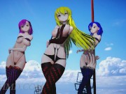 MMDRi8 Misaki and Misaka - Sistar - Shake It - Black Stage oi Fixed ieio