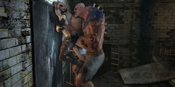 Quiet from Metal Gear Solid takes a huge monster dick