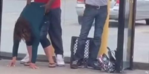 Drunk Fucked in a Public BUS Stop (FULL PORN VIDEOS: DESTYY . COM / WLJJGE)