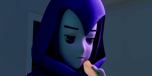 Raven Gets Fucked By Starfire And Blackfire