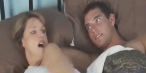 Sexy mature MILF shared hotel bed with 2oYO boss