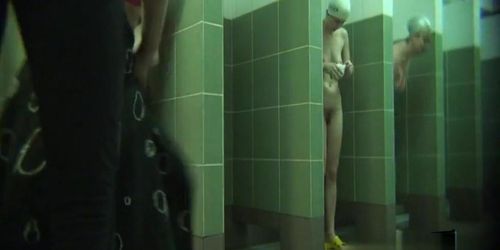 Hidden cameras in public pool showers 2o7
