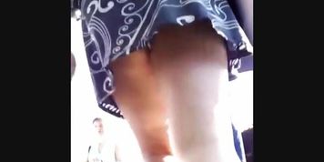 Up skirt voyeur hunts for juicy asses on the stairs