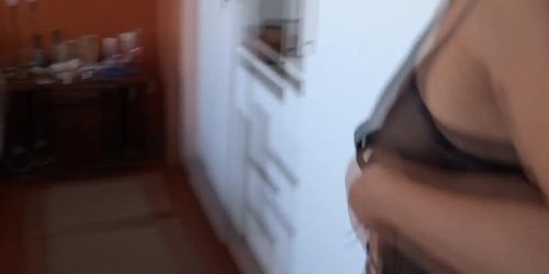 I show my stepmother my cock and jerk off while she shows off in erotic lingerie (Kylie Amour, Pure_Taboo Pure_Taboo)