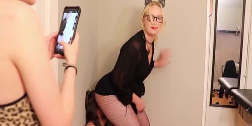 Choker Shows Gia How To Use A Human Chair - Sitting on an Undeserving Face - Facesitting Preview Vid
