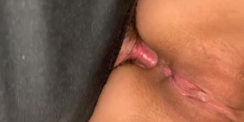 Fucking me in the tight ass while I show my wet pink pussy!