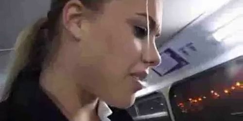 Best Lesbians Scene inside Bus