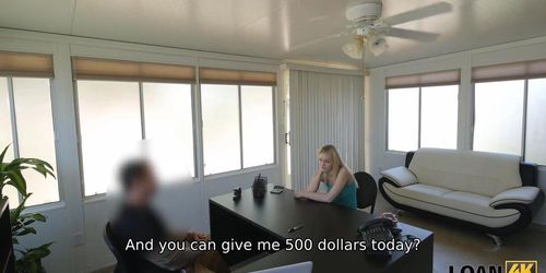 LOAN4K. Alluring beauty doesnt mind using her body to make some money