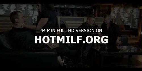 Hot anal first timers have backdoor group sex in the Euro disco