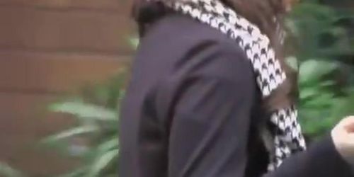 Adorable Japanese gal with no panties in a sharking video
