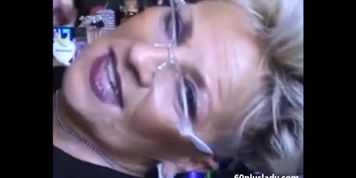 Beautiful classy grandma sucking dick and get cum in mouth (Kaylana Reese)