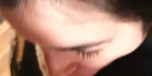 Facial during a business call - ioo% spontaneous real amateur