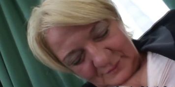 Two buddies bang drunk old whore