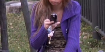 Incredibly sweet Asians in perverted top sharking video