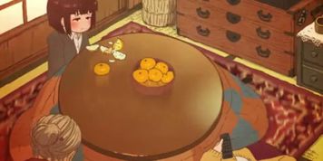 Two Lesbian Anime Girls Rub each other under Table