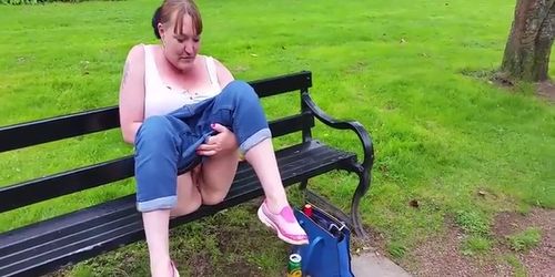 pissing in the park