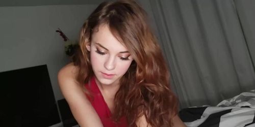 Creampie my cute redhead perfect body sis