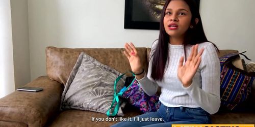 Pretty i8yo Latina Babe Rough Ass Fuck and Facial in Fake Job Interview (Steven Hard)
