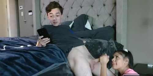 Milf And Stepsis Threesome With Big Dick