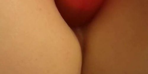 Tight asshole milf deep anal play with toy wet af masturbating and moaning