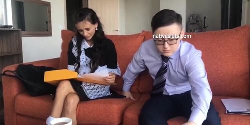 Hot french maid gets hired and gets a nice offer