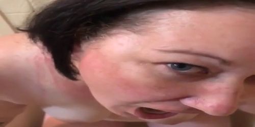 Sucking cock while drinking piss.