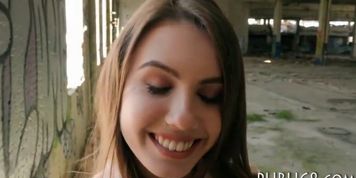 Hot amateur Czech babe convinced to fuck for some cash