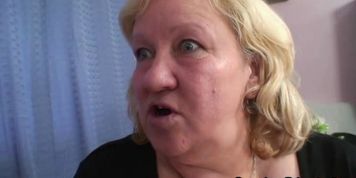 GRANDMA FRIENDS - Old bitch takes two cocks at once - video i