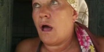 REAL GRANNY PORN - Chubby granny gets a huge load