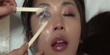 Cum on eye