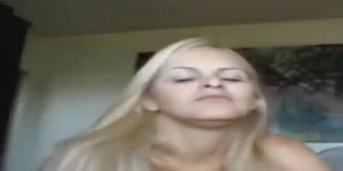 Big Boobed Blonde Latina Teases Her Man And Sucks His Cock POV