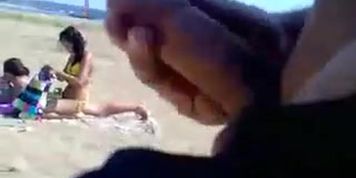 Pervert jerking off in front of two hotties