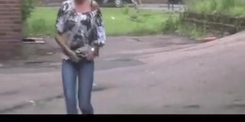 Big piss in public