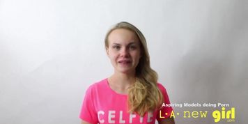 BLONDE FUCKED IN THE ASS AT AUDITION CASTING
