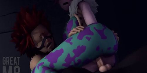 Mina Ashido and Eijirou