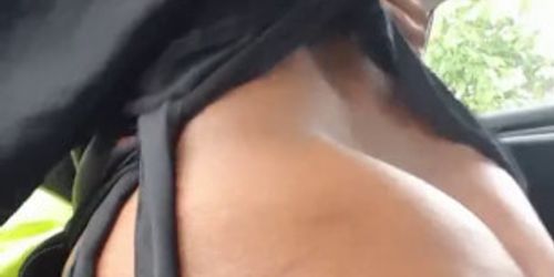 MY BEST FRIENDS MOM RIDING MY DICK AT WORK IN HER CAR BIG BOOTY EBONY MILF (Pretty Pussy)
