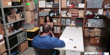 Afraid hot petite MILF caught by a corrupt LP officer (Liv Revamped)