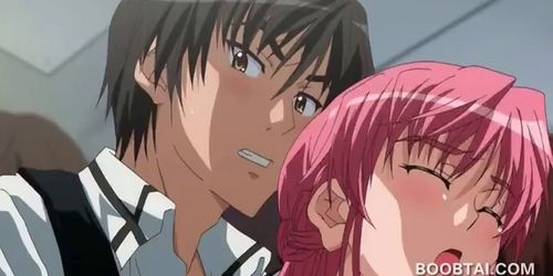Sensual anime school girl giving her coed a boner