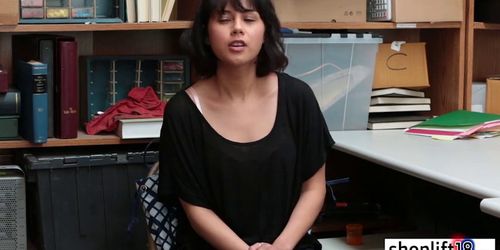 Sexy petite latina MILF busted by a perverted policeman (Penelope Reed)