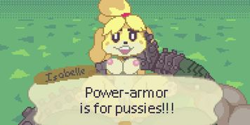 Doom Guy screw Isabella from animal crossing