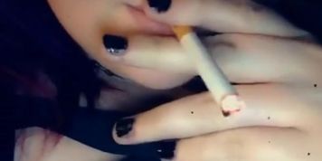 A casual late night smoke. (Smoking fetish)