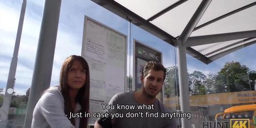 HUNT4K. Couple for money satisfies every request of perverted and rich man