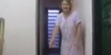 Funny grandma rains
