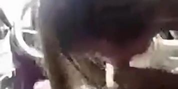 Namorada novinha gostosa gemendo e gozando dando a bucetinha e o cusinho dentro do carro