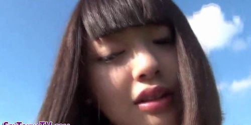 Asian pees public floor