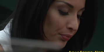 Fat ass whore facialized