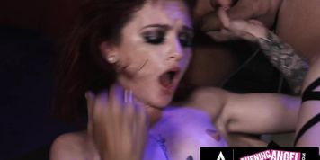 BURNING ANGEL Goth Queen Lola Fae Gets Double Penetrated In A Hardcore Gangbang With 5 Big Cocks (Isiah Maxwell, Michael Vegas, Ramon Nomar, Steve Holmes)