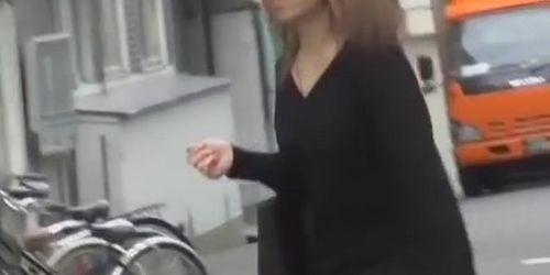 Yummy Japanese girl experiences a Sharking No Panties attack